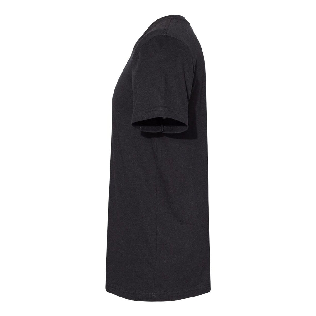 BELLA + CANVAS Unisex Sueded Tee - Black Heather - Direct Side
