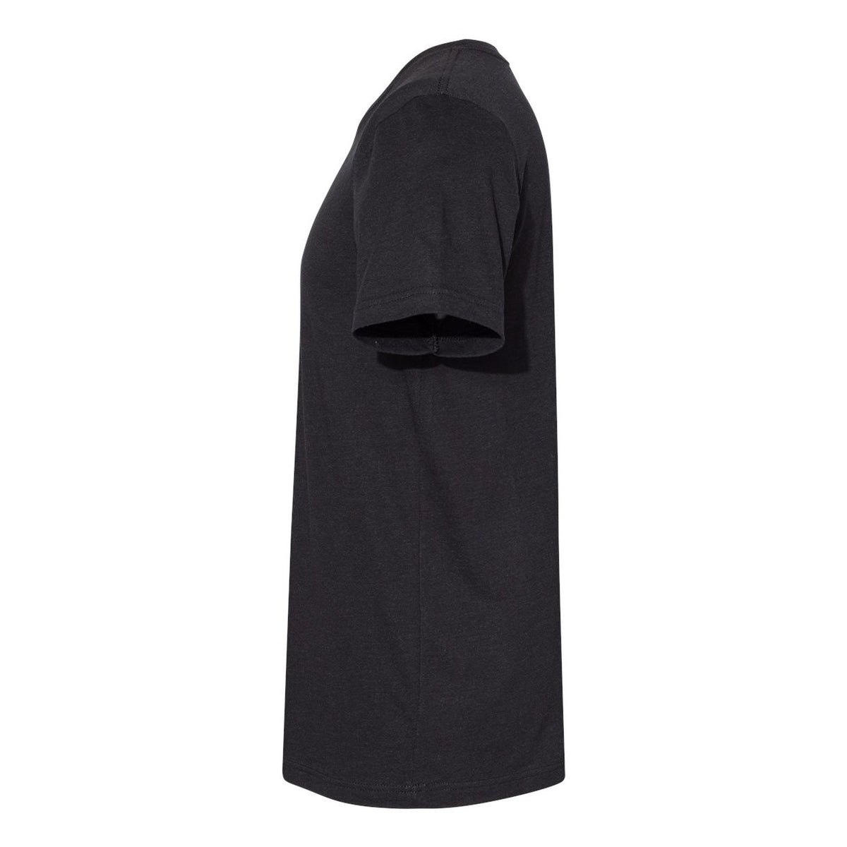 BELLA + CANVAS Unisex Sueded Tee - Black Heather - Direct Side