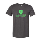 BELLA + CANVAS Unisex Sueded Tee - Dark Grey Heather - Front