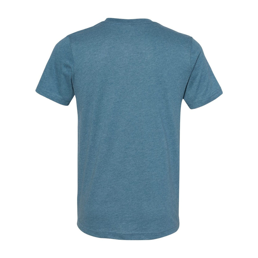 BELLA + CANVAS Unisex Sueded Tee - Heather Deep Teal - Back