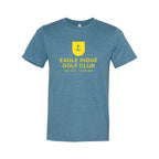BELLA + CANVAS Unisex Sueded Tee - Heather Deep Teal - Front