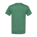 BELLA + CANVAS Unisex Sueded Tee - Heather Grass Green - Back
