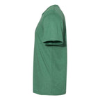 BELLA + CANVAS Unisex Sueded Tee - Heather Grass Green - Direct Side