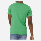 BELLA + CANVAS Unisex Sueded Tee - Heather Kelly - On Model Back
