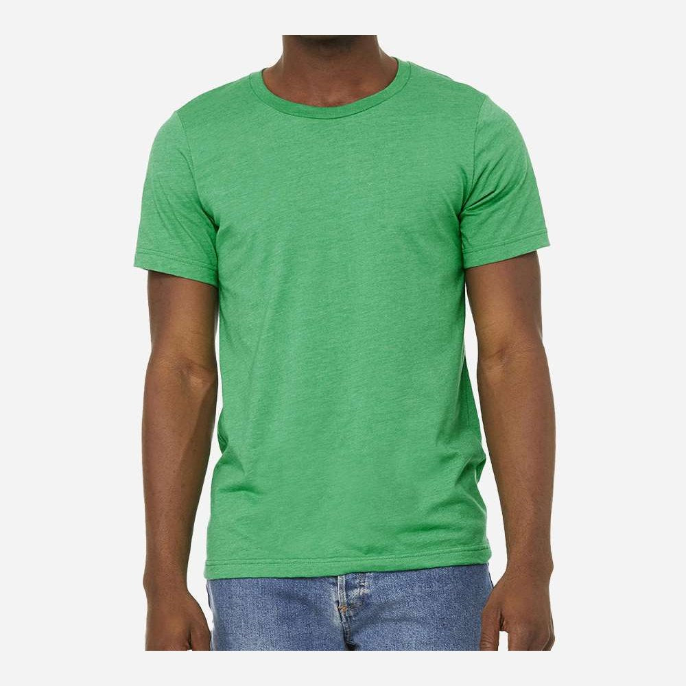 BELLA + CANVAS Unisex Sueded Tee - Heather Kelly - On Model Front