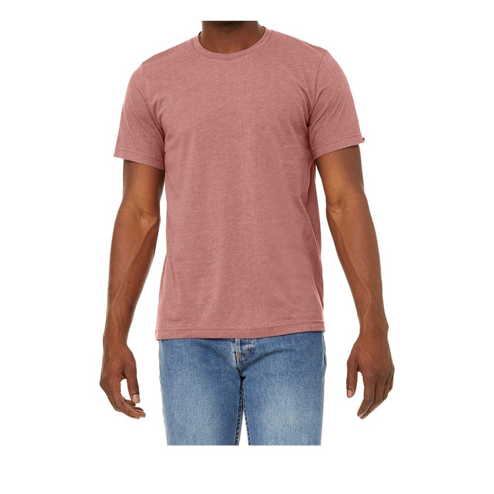 BELLA + CANVAS Unisex Sueded Tee - Heather Mauve - Front