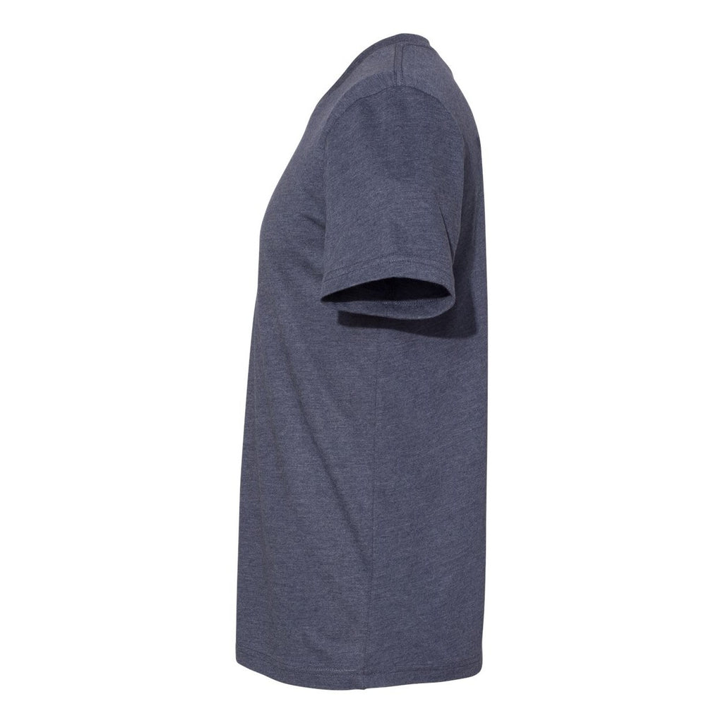 BELLA + CANVAS Unisex Sueded Tee - Heather Midnight Navy - Direct Side