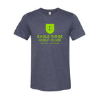 BELLA + CANVAS Unisex Sueded Tee - Heather Midnight Navy - Front