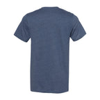 BELLA + CANVAS Unisex Sueded Tee - Heather Navy - Back