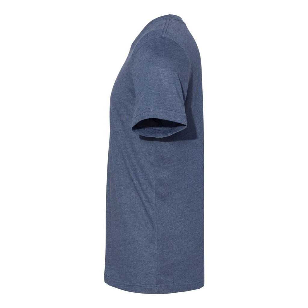 BELLA + CANVAS Unisex Sueded Tee - Heather Navy - Direct Side