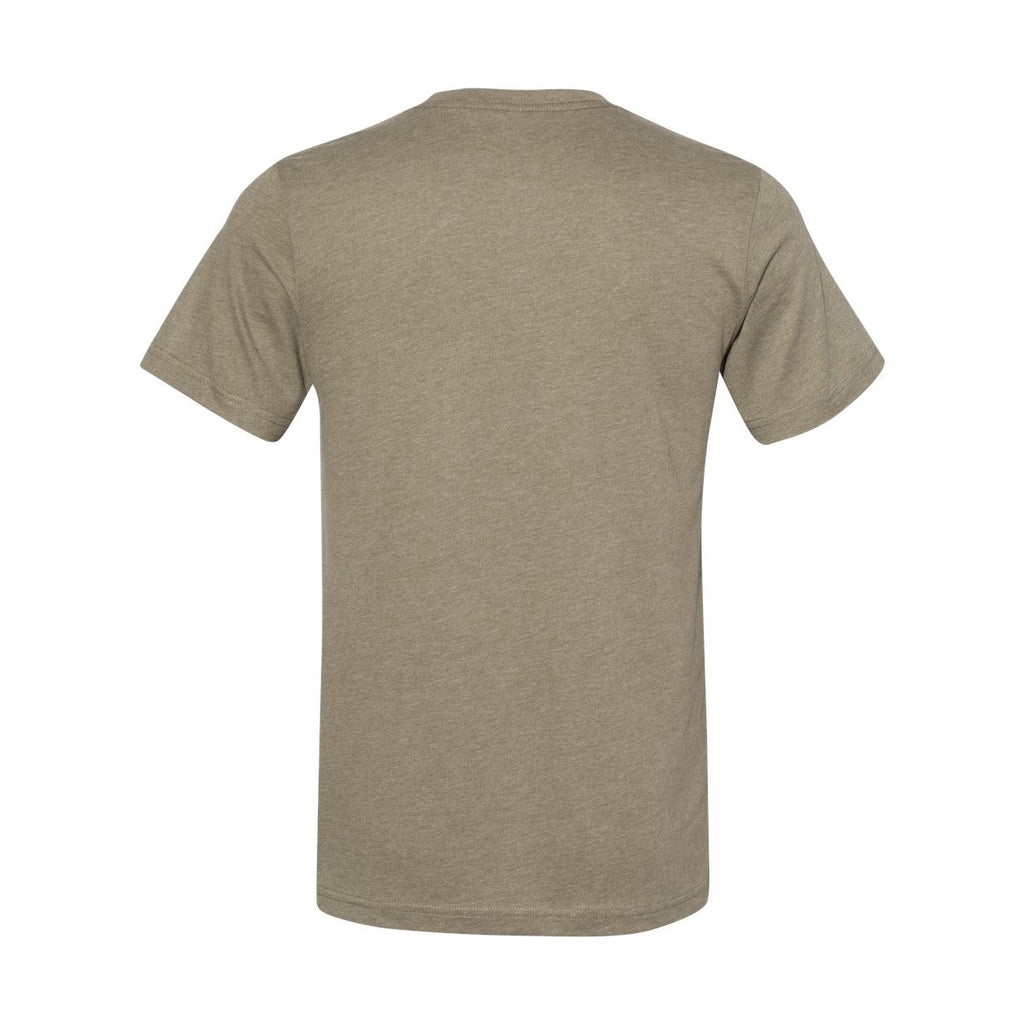 BELLA + CANVAS Unisex Sueded Tee - Heather Olive - Back