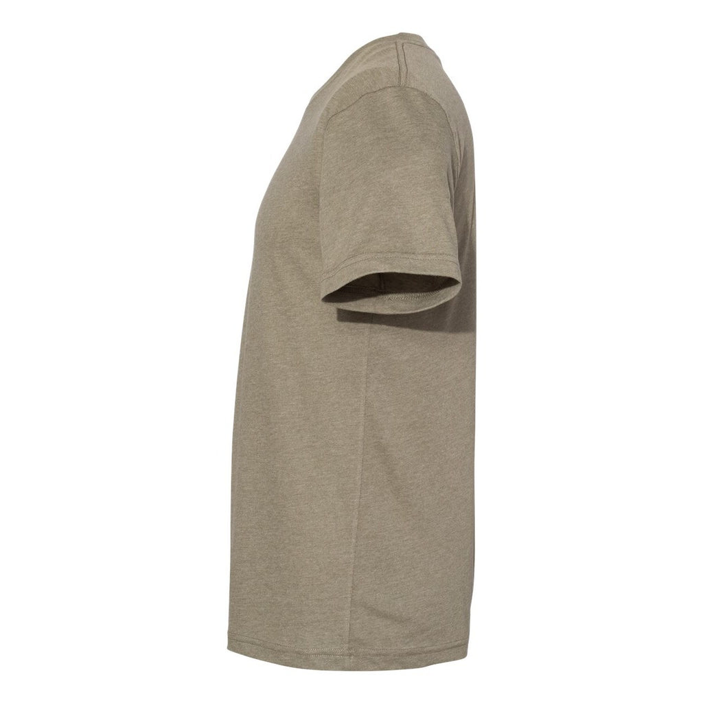 BELLA + CANVAS Unisex Sueded Tee - Heather Olive - Direct Side