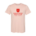 BELLA + CANVAS Unisex Sueded Tee - Heather Peach - Front