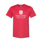 BELLA + CANVAS Unisex Sueded Tee - Heather Red - Front