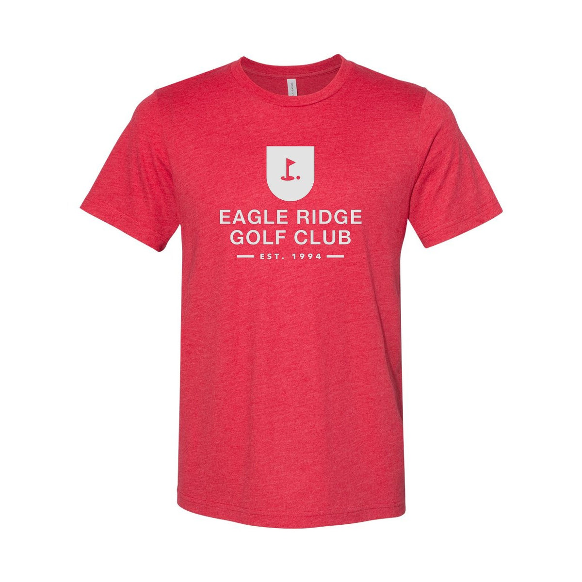 BELLA + CANVAS Unisex Sueded Tee - Heather Red - Front