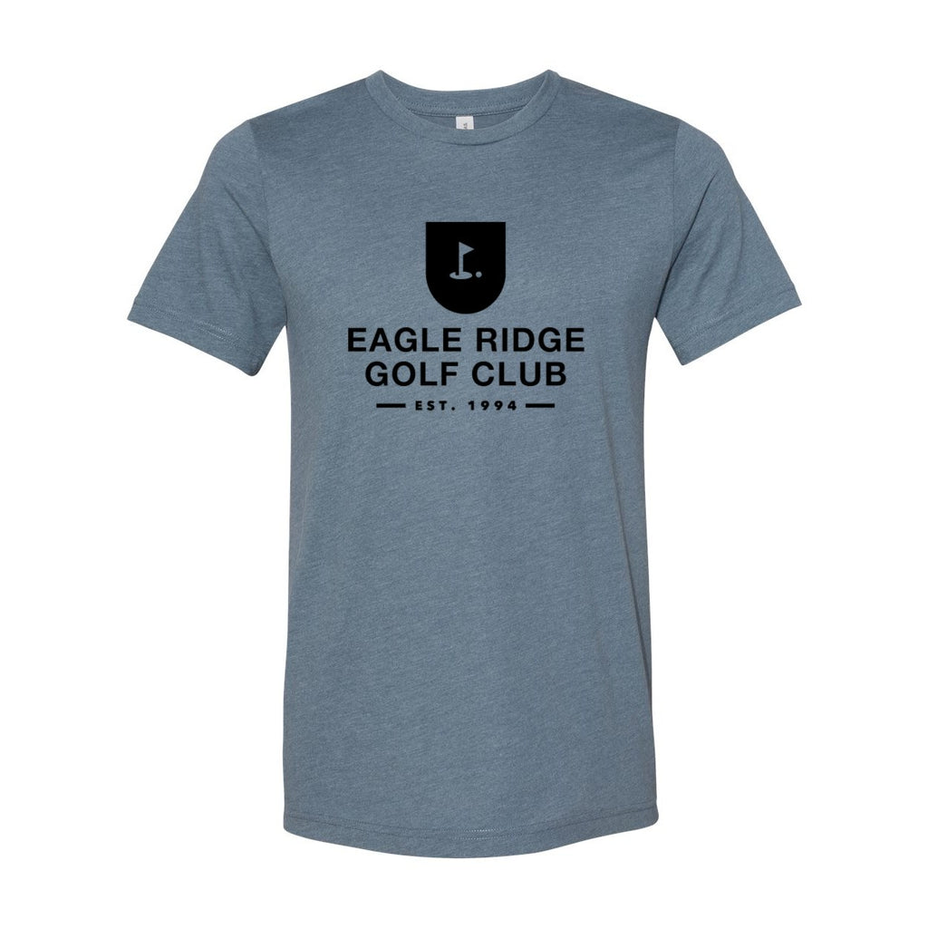 BELLA + CANVAS Unisex Sueded Tee - Heather Slate - Front