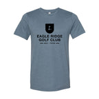 BELLA + CANVAS Unisex Sueded Tee - Heather Slate - Front