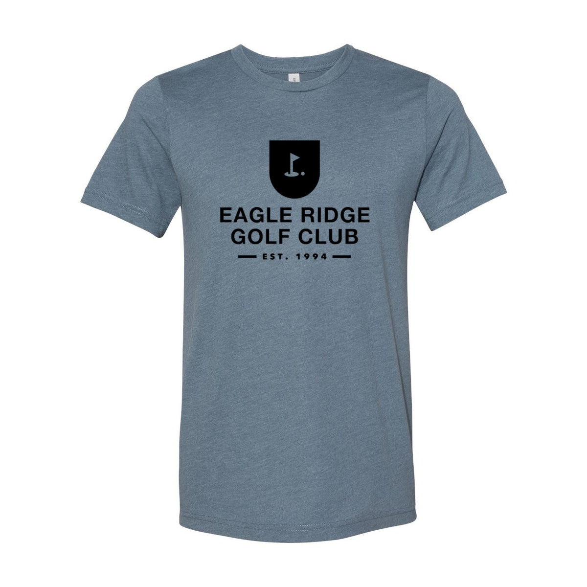 BELLA + CANVAS Unisex Sueded Tee - Heather Slate - Front