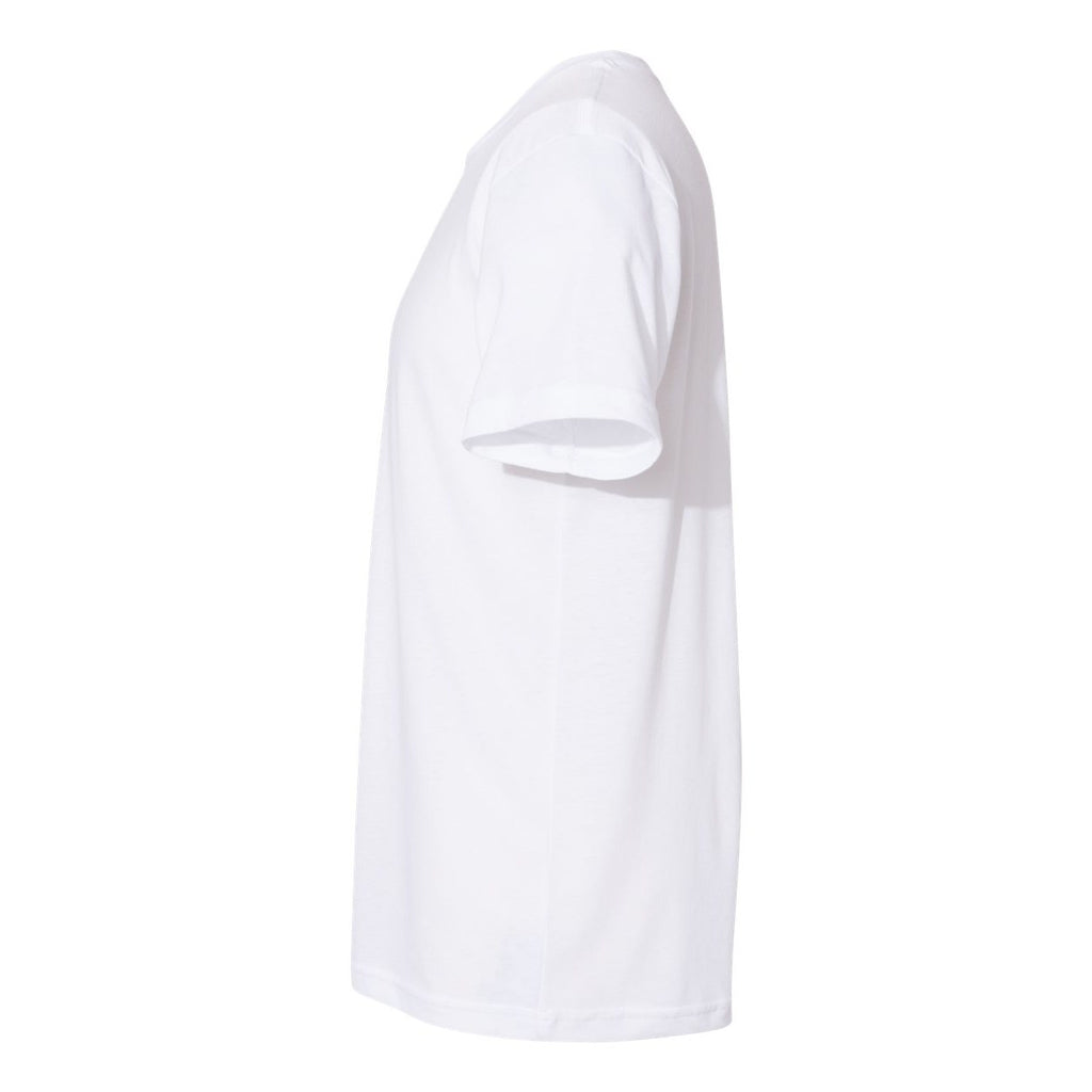 BELLA + CANVAS Unisex Sueded Tee - Solid White Blend - Direct Side