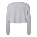 BELLA + CANVAS Women's FWD Fashion Crop Long Sleeve Tee - Athletic Heather - Back