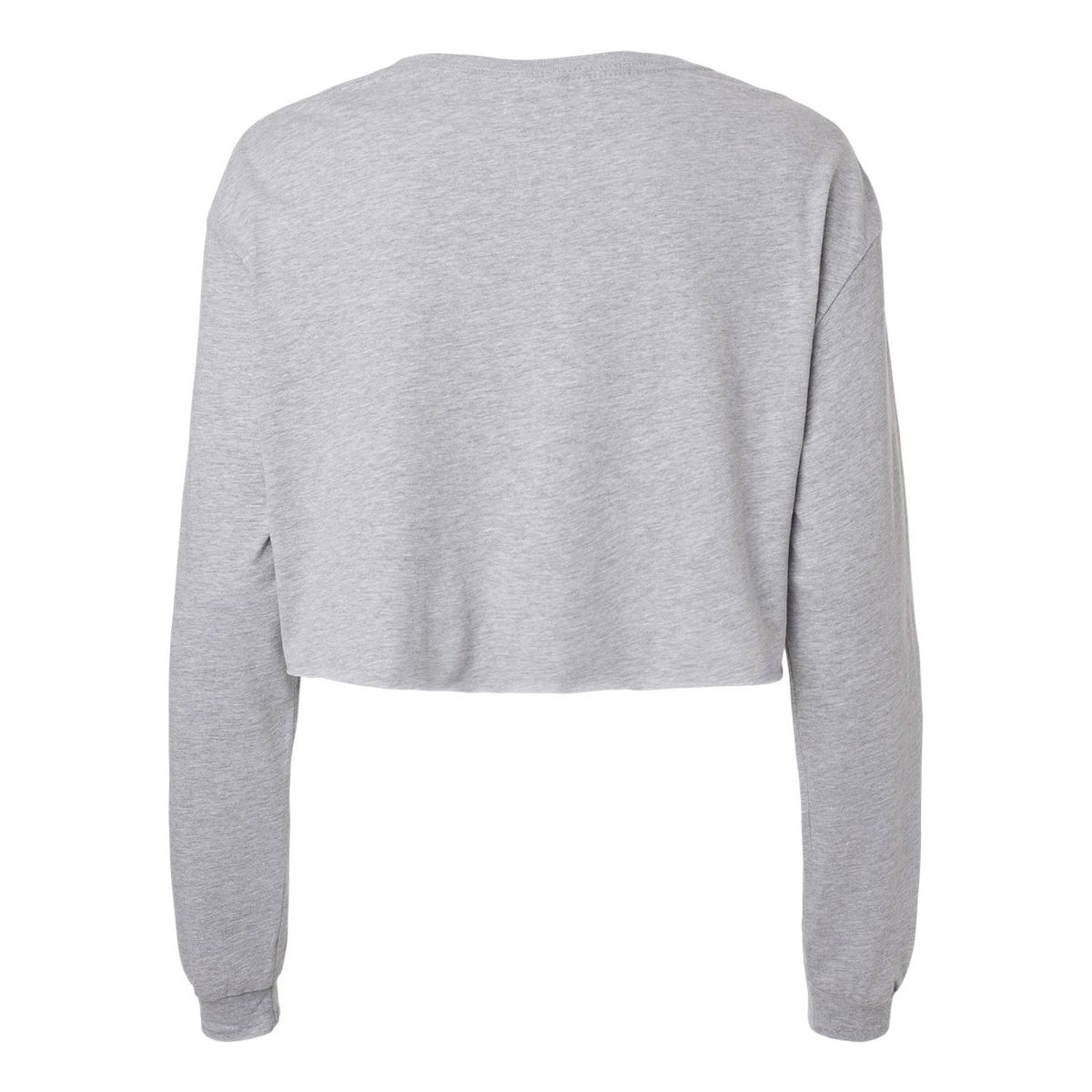 BELLA + CANVAS Women's FWD Fashion Crop Long Sleeve Tee - Athletic Heather - Back