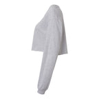BELLA + CANVAS Women's FWD Fashion Crop Long Sleeve Tee - Athletic Heather - Direct Side