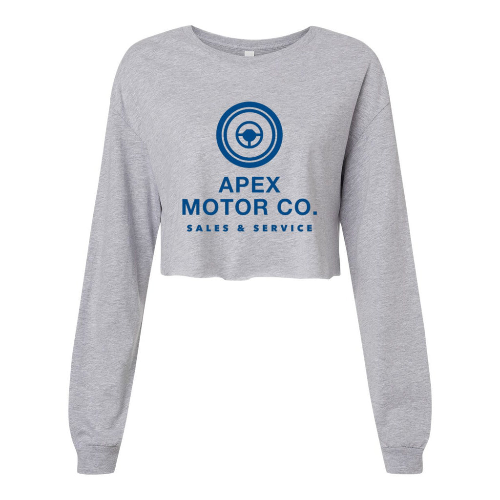 BELLA + CANVAS Women's FWD Fashion Crop Long Sleeve Tee - Athletic Heather - Front