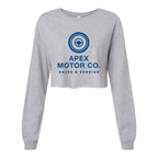 BELLA + CANVAS Women's FWD Fashion Crop Long Sleeve Tee - Athletic Heather - Front