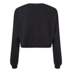 BELLA + CANVAS Women's FWD Fashion Crop Long Sleeve Tee - Black - Back