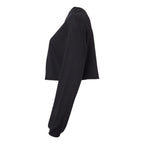 BELLA + CANVAS Women's FWD Fashion Crop Long Sleeve Tee - Black - Direct Side