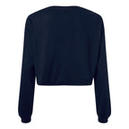 BELLA + CANVAS Women's FWD Fashion Crop Long Sleeve Tee - Navy - Back