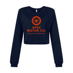 BELLA + CANVAS Women's FWD Fashion Crop Long Sleeve Tee - Navy - Front