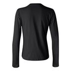 BELLA + CANVAS Women's Jersey Long Sleeve Tee - Black - Back