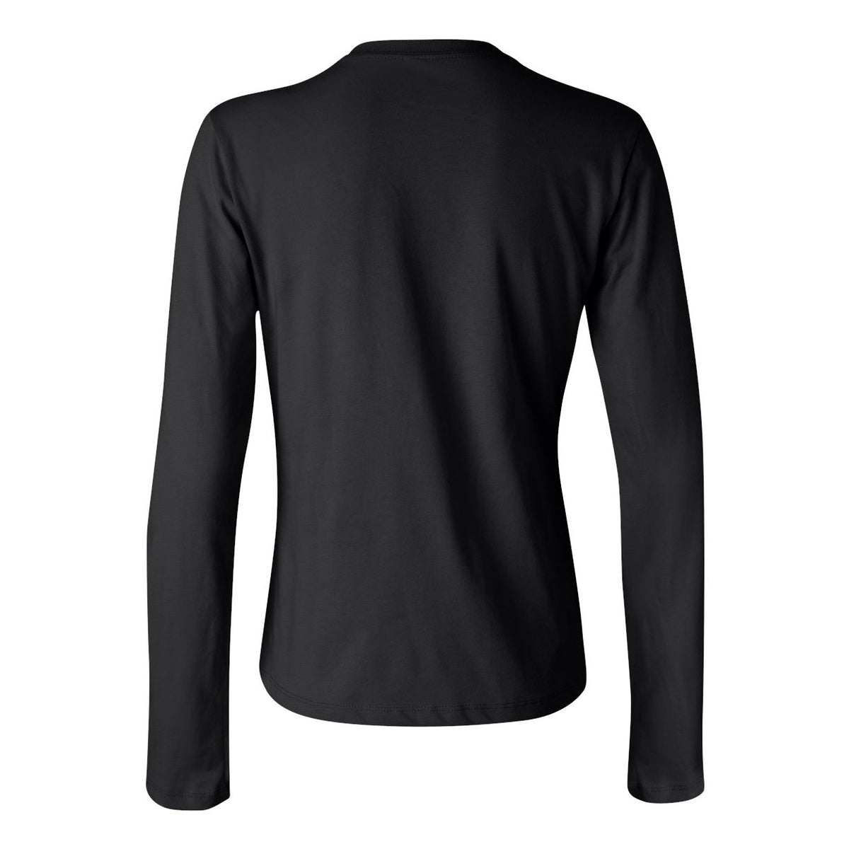 BELLA + CANVAS Women's Jersey Long Sleeve Tee - Black - Back