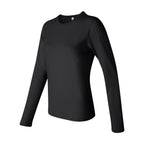 BELLA + CANVAS Women's Jersey Long Sleeve Tee - Black - Side