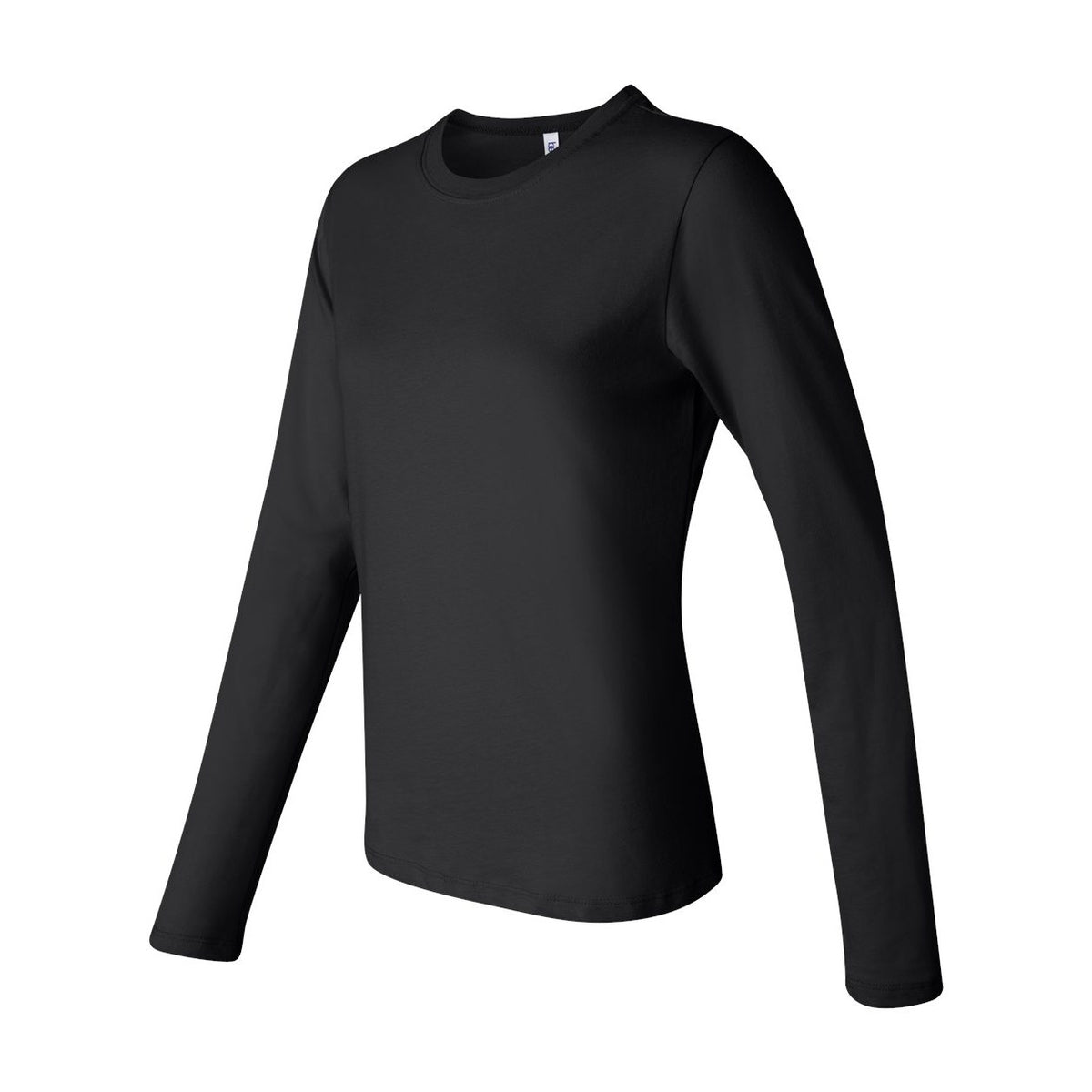 BELLA + CANVAS Women's Jersey Long Sleeve Tee - Black - Side