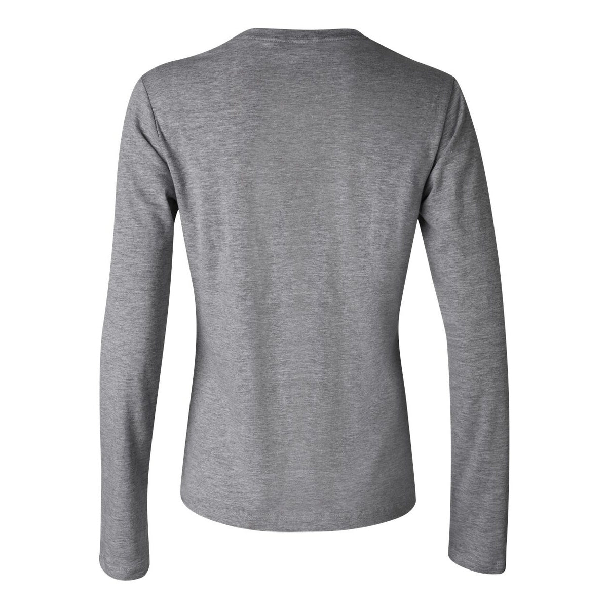 BELLA + CANVAS Women's Jersey Long Sleeve Tee - Deep Heather - Back