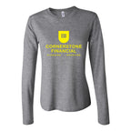 BELLA + CANVAS Women's Jersey Long Sleeve Tee - Deep Heather - Front