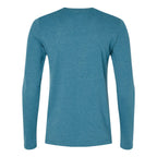 BELLA + CANVAS Women's Jersey Long Sleeve Tee - Heather Deep Teal - Back