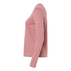 BELLA + CANVAS Women's Jersey Long Sleeve Tee - Heather Mauve - Direct Side