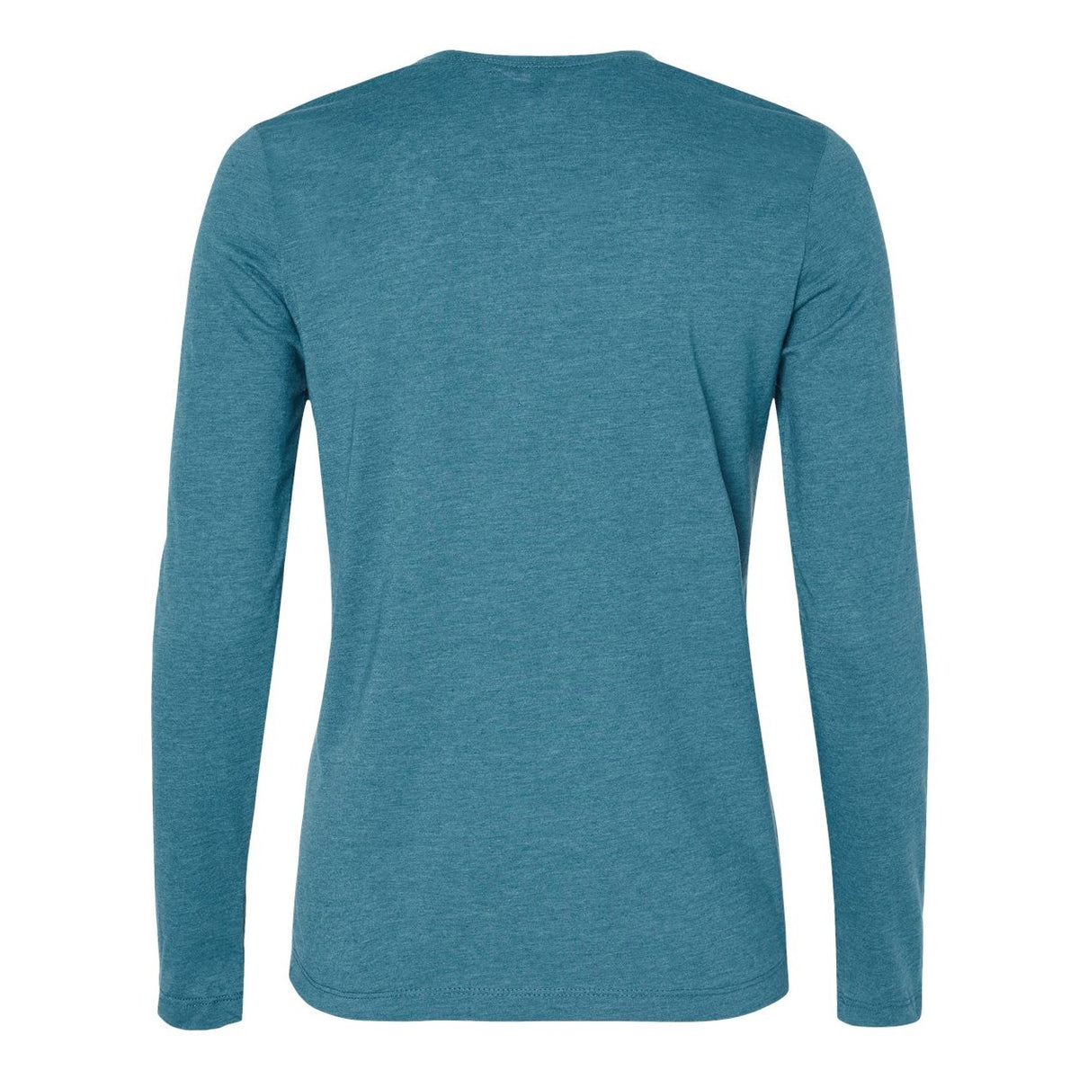 BELLA + CANVAS Women's Jersey Long Sleeve Tee - Heather Slate - Back