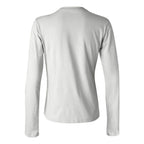 BELLA + CANVAS Women's Jersey Long Sleeve Tee - White - Back