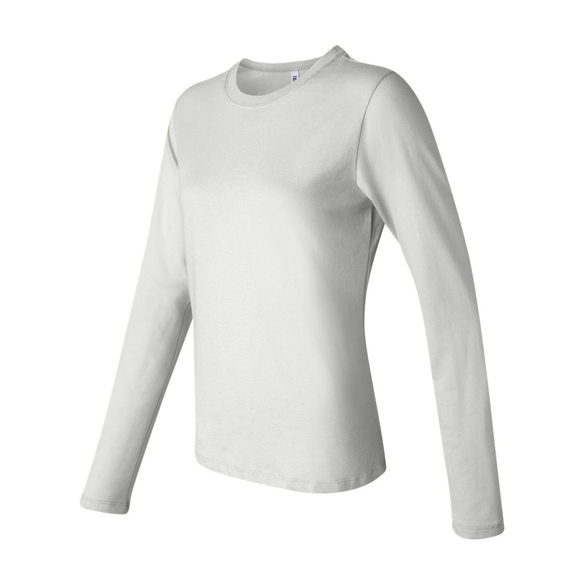 BELLA + CANVAS Women's Jersey Long Sleeve Tee - White - Side