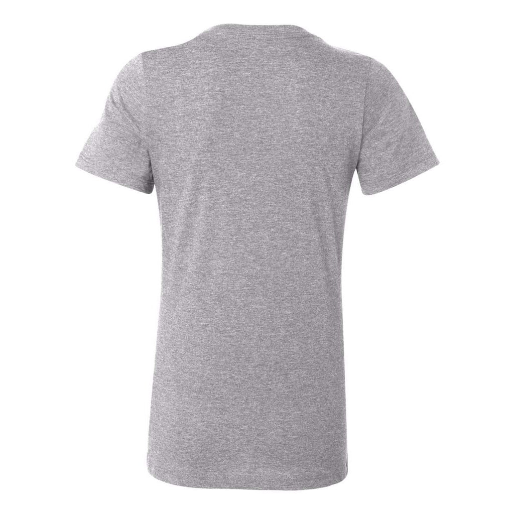 BELLA + CANVAS Women's Relaxed Fit Heather CVC Tee - Athletic Heather - Back