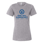 BELLA + CANVAS Women's Relaxed Fit Heather CVC Tee - Athletic Heather - Front