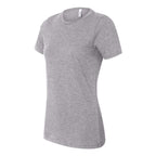 BELLA + CANVAS Women's Relaxed Fit Heather CVC Tee - Athletic Heather - Side