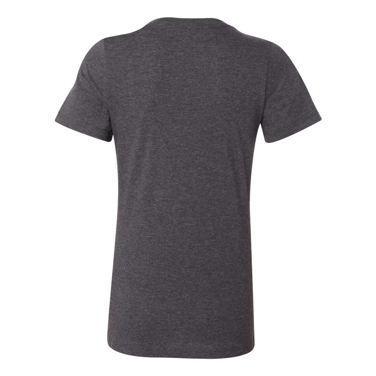BELLA + CANVAS Women's Relaxed Fit Heather CVC Tee - Dark Grey Heather - Back