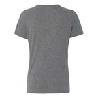 BELLA + CANVAS Women's Relaxed Fit Heather CVC Tee - Deep Heather - Back