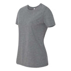 BELLA + CANVAS Women's Relaxed Fit Heather CVC Tee - Deep Heather - Side