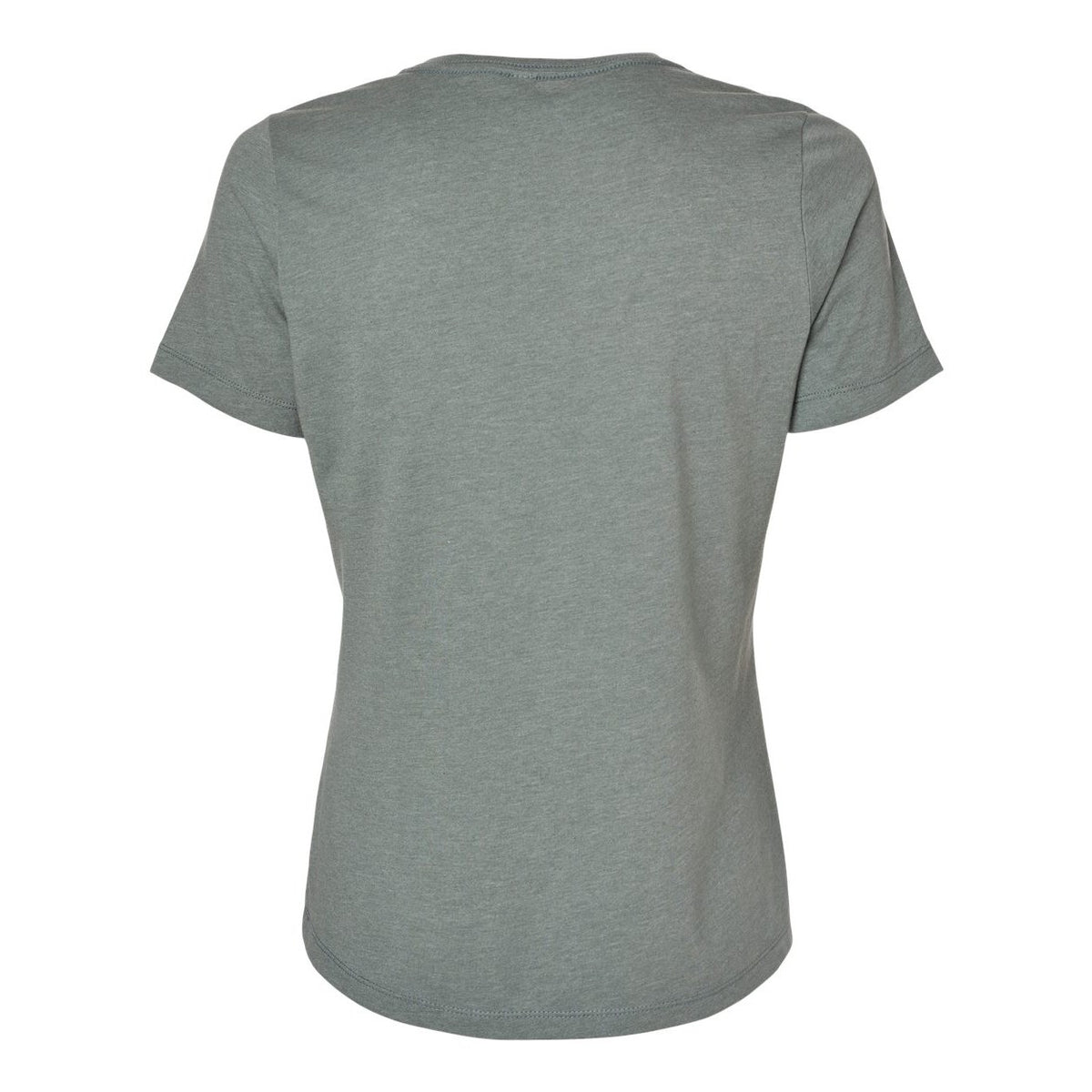 BELLA + CANVAS Women's Relaxed Fit Heather CVC Tee - Heather Blue Storm - Back